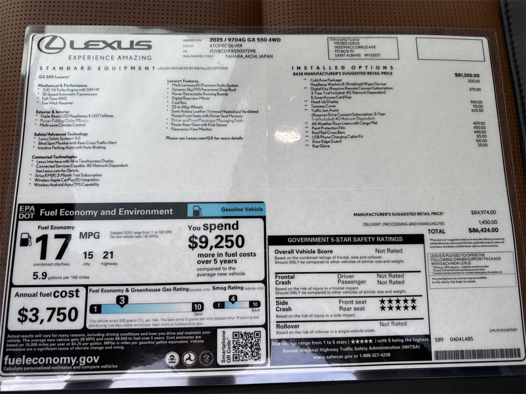 2025 Lexus GX 550 Luxury+